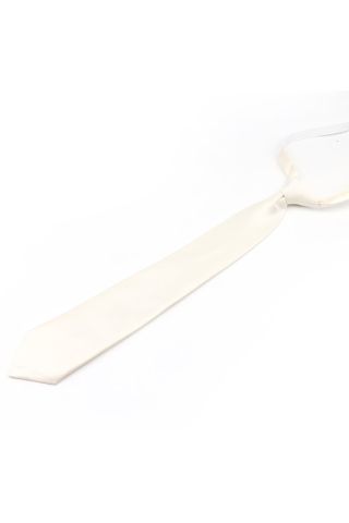 Plain Ivory satin classic children's tie