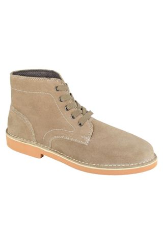 Roamers Taupe Suede Boot