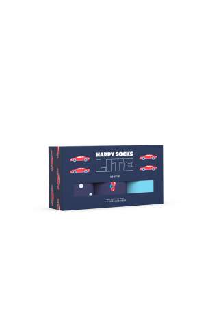 Happy Socks 3-Pack Everyday Car Socks Gift Set