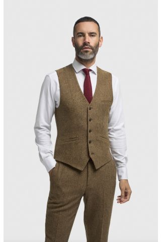 Cavani Thomas Brown Waistcoat