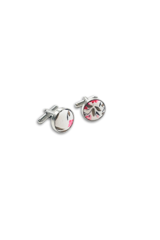 Floral Fuchsia Cufflinks