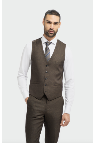 Cavani Caridi Brown Waistcoat