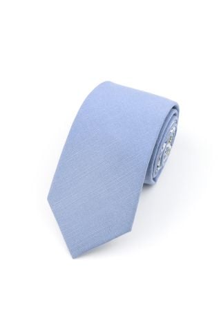 Two Tone Pastel blue floral cotton tie