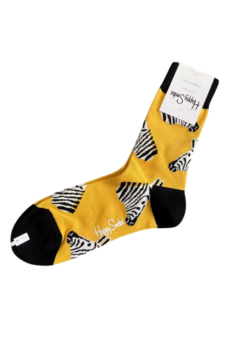 HAPPY SOCKS  Zebra cotton socks