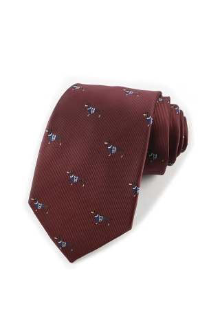 Mens Novelty Wine Dog Tie