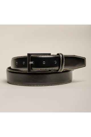 Premium Genuine Leather Men's Belt Black