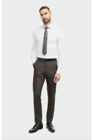 Cavani Thomas Brown Tweed Trousers