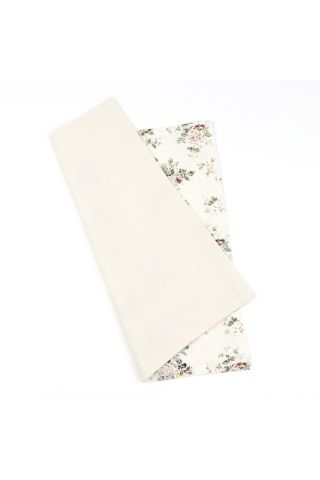 Two Tone Stone floral cotton Pocket square