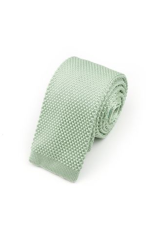 Jenson Samuel Pastel Green Knitted neck tie