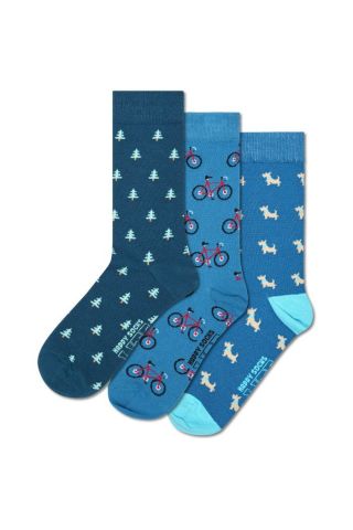 Happy Socks 3-Pack Everyday Dog Socks