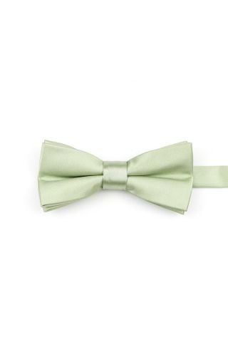 Children's Powder green satin classic bow tie