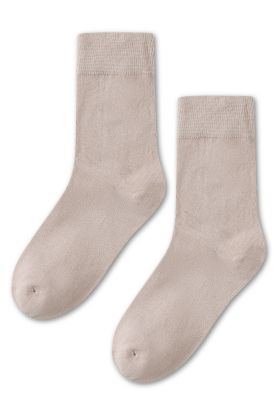 Mens Cotton Sock - Stone 