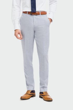 Cavani Caridi Sky Blue Check Trousers 