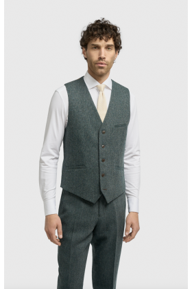 Cavani Thomas Lush Olive Waistcoat 