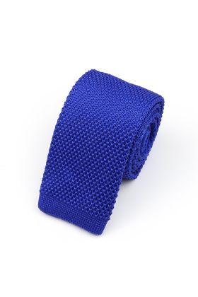 Jenson Samuel Royal Blue Knitted neck tie 