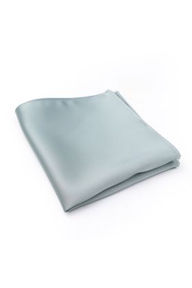 Dusty blue satin pocket square 