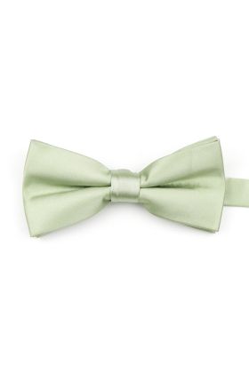 Powder green satin classic mens bow tie 