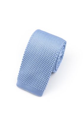 Jenson Samuel Pastel Blue Knitted neck tie 