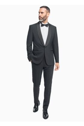 Cavani Aspen Black Tuxedo Two Piece Suit 
