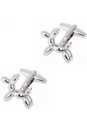 Novelty Balloon Animal Dog Themed Mens Cufflink 