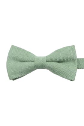 Children's Tweed Pastel Green Woven Bow Tie 