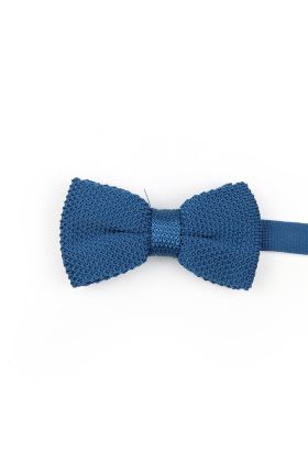 Jenson Samuel Teal Knitted bow tie 
