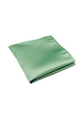 Plain Green pocket square 