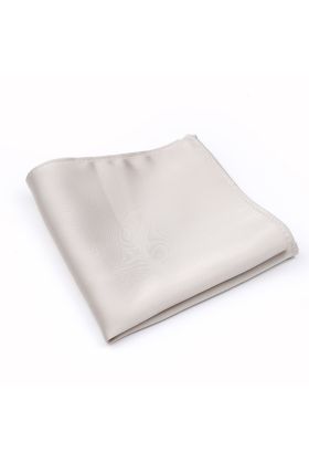 Plain Stone pocket square 