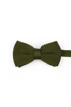 Jenson Samuel Khaki Knitted Children's bow tie 
