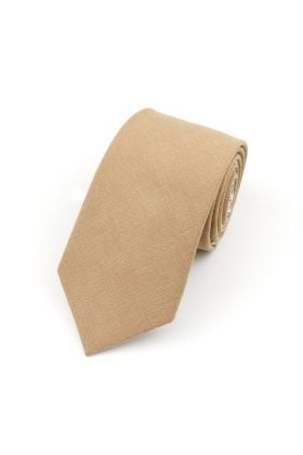Two Tone Pastel Tan floral cotton tie 
