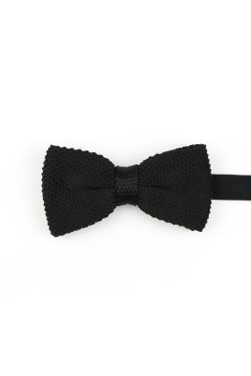 Jenson Samuel Black Knitted bow tie 