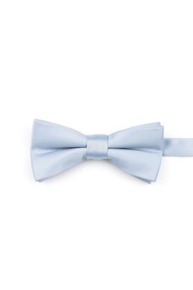 Children's Powder blue satin classic bow tie 