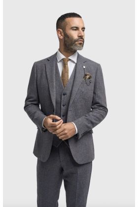 Cavani Thomas Savoy Tweed Suit Jacket 
