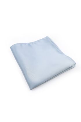 Powder blue satin pocket square 