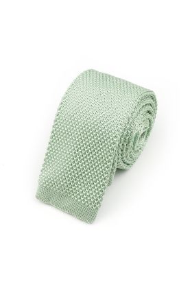 Jenson Samuel Pastel Green Knitted neck tie 