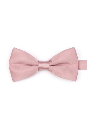 Pastel Blush Pink  satin classic mens bow tie 