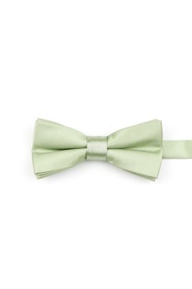Children's Powder green satin classic bow tie 