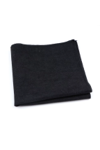 Mens Tweed Black Woven Pocket Square 