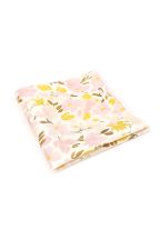 Yellow & Pink floral flower cotton pocket square 