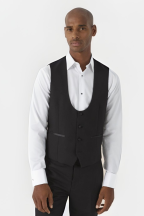 Skopes Black Sinatra Scoop Suit Waistcoat 