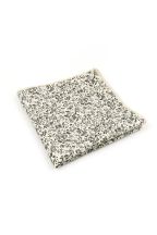 Green & cream floral cotton pocket square 