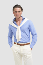 Ashley Stripe Blue Shirt 