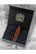 Mens Luxury Jenson Marine Check Tie Gift Set 