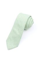 Mens Wool Tweed Pastel Green Tie 