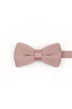 Jenson Samuel Dusky Pink Knitted bow tie 