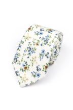 Blue & Stone floral flower cotton tie 