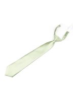 Plain pastel powder green satin classic childrens tie 