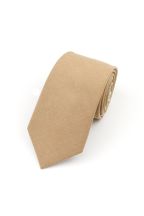 Two Tone Pastel Tan floral cotton tie 