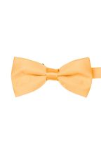 Plain Pastel orange satin classic mens bow tie 