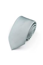 Dusty blue satin classic mens tie 